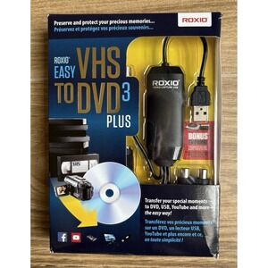 Roxio Easy VHS to DVD 3 Plus Converter Transfer Old Home Videos NEW SEALED